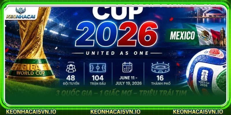 Kèo Nhà Cái 5 liên tục đưa tin về World Cup 2026